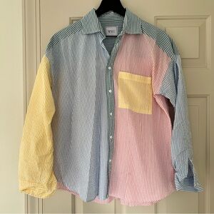 With Nothing Underneath Seersucker The Weekend Shirt